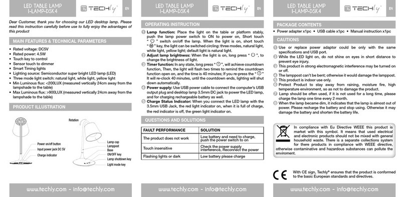 Techly I-LAMP-DSK4 manual