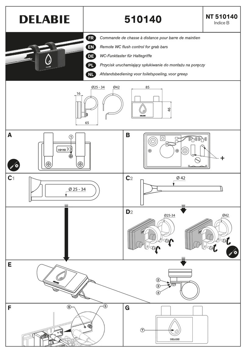 Delabie 510140 quick start guide