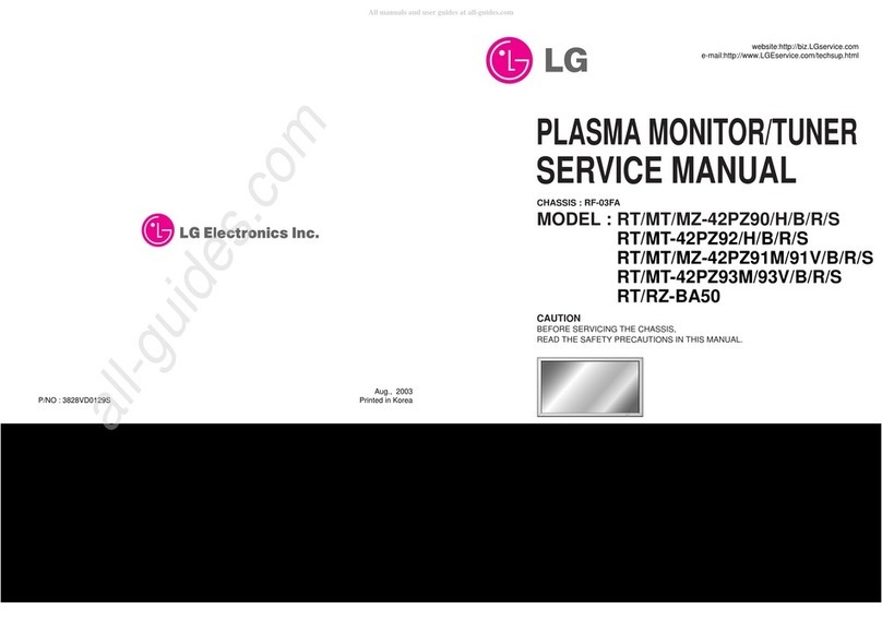 LG RT-42PZ90 Service manual