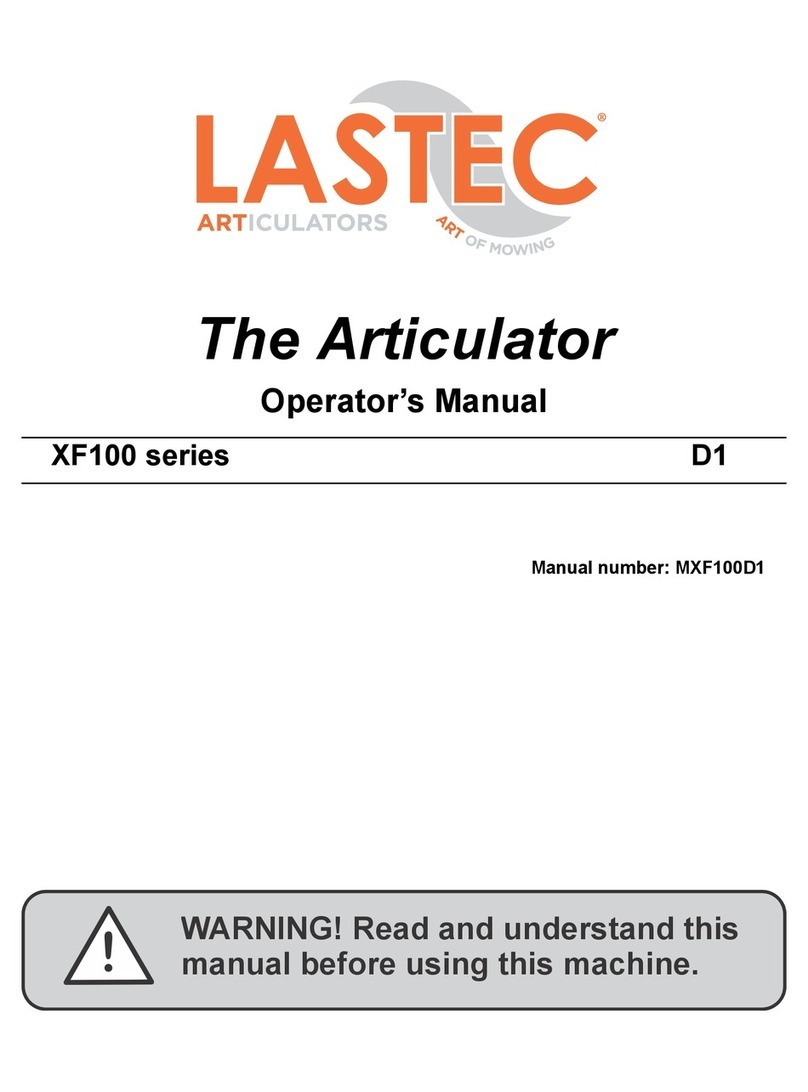 Lastec ARTICULATOR XF100 Series User manual