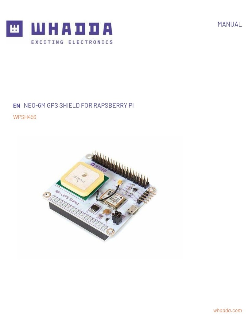 Whadda NEO-6M GPS SHIELD FOR RASPBERRY PI manual