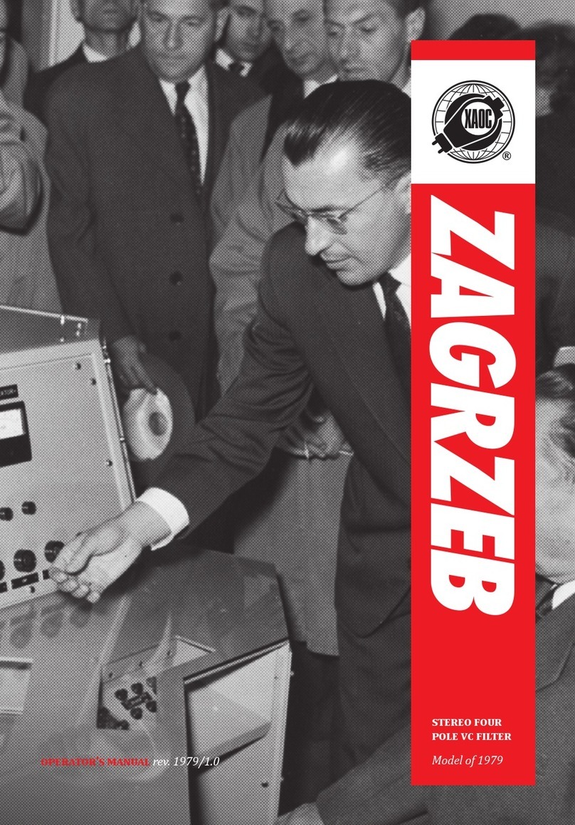 Xaoc Devices ZAGRZEB User manual