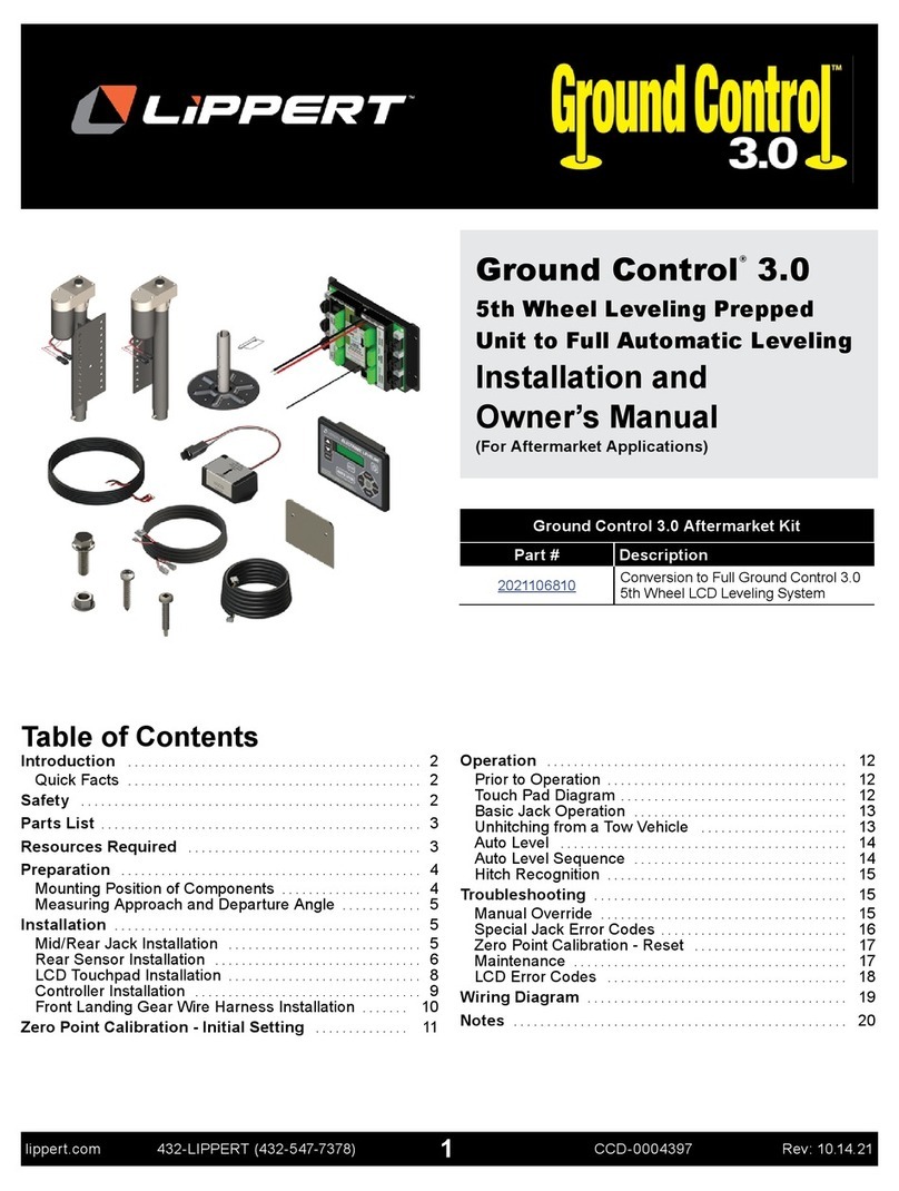 Lippert Ground Control 3.0 Installation and owner's manual