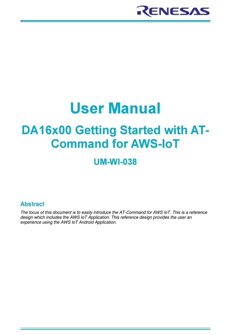 Renesas UM-WI-038 User manual