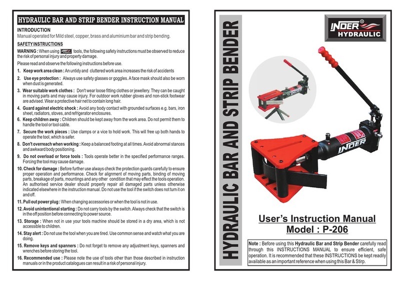 Inder P-206 User instruction manual