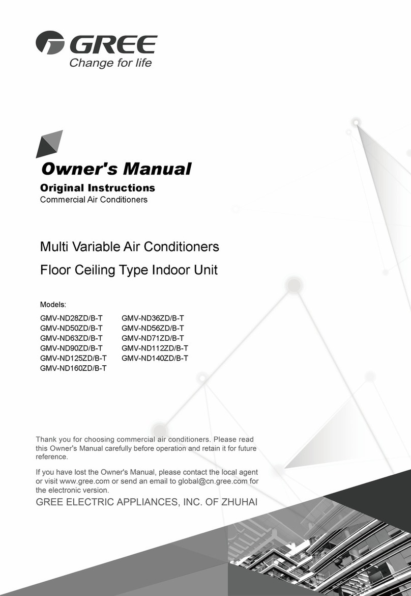 Gree GMV-ND28ZD/B-T User manual