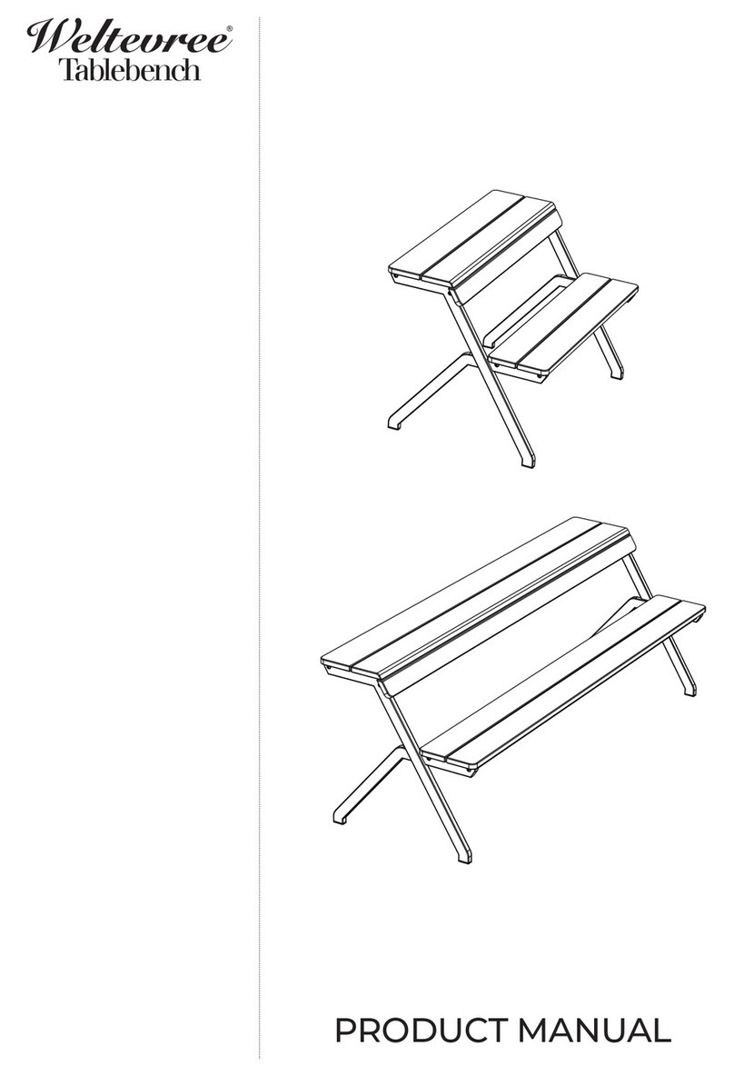 Weltevree TABLEBENCH product manual Weltevree TABLEBENCH product manual