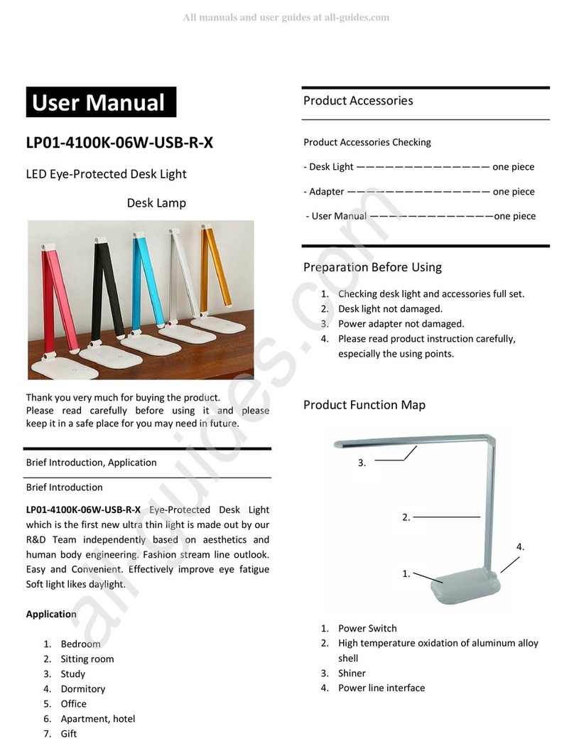R&D Lighting LP01-4100K-06W-USB-R-X user manual