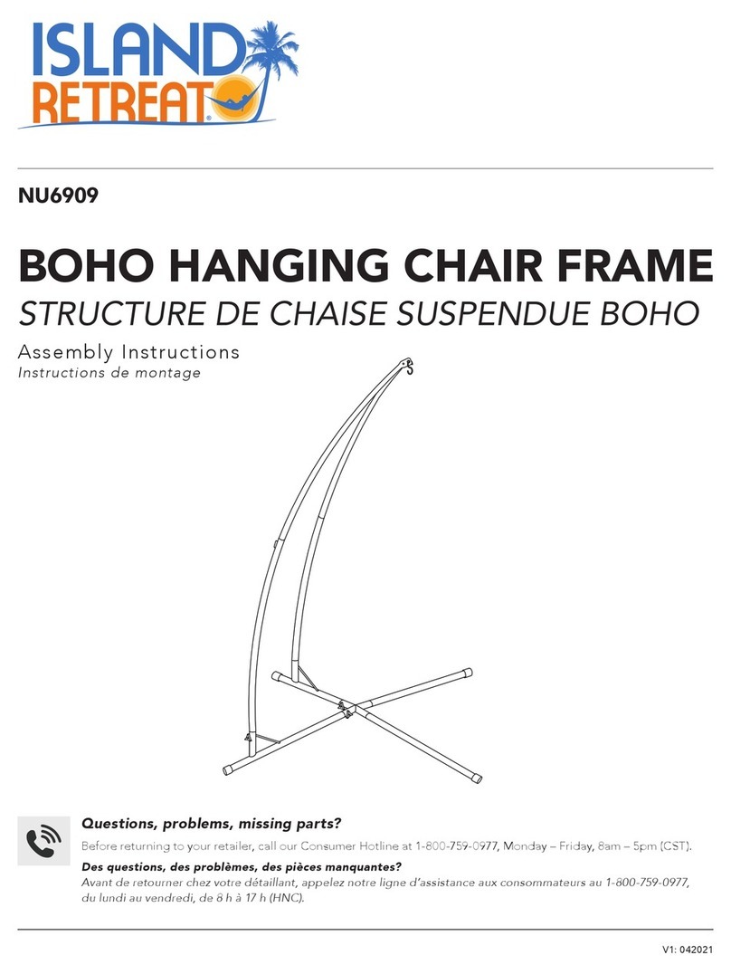 ISLAND RETREAT NU6909 Assembly instructions