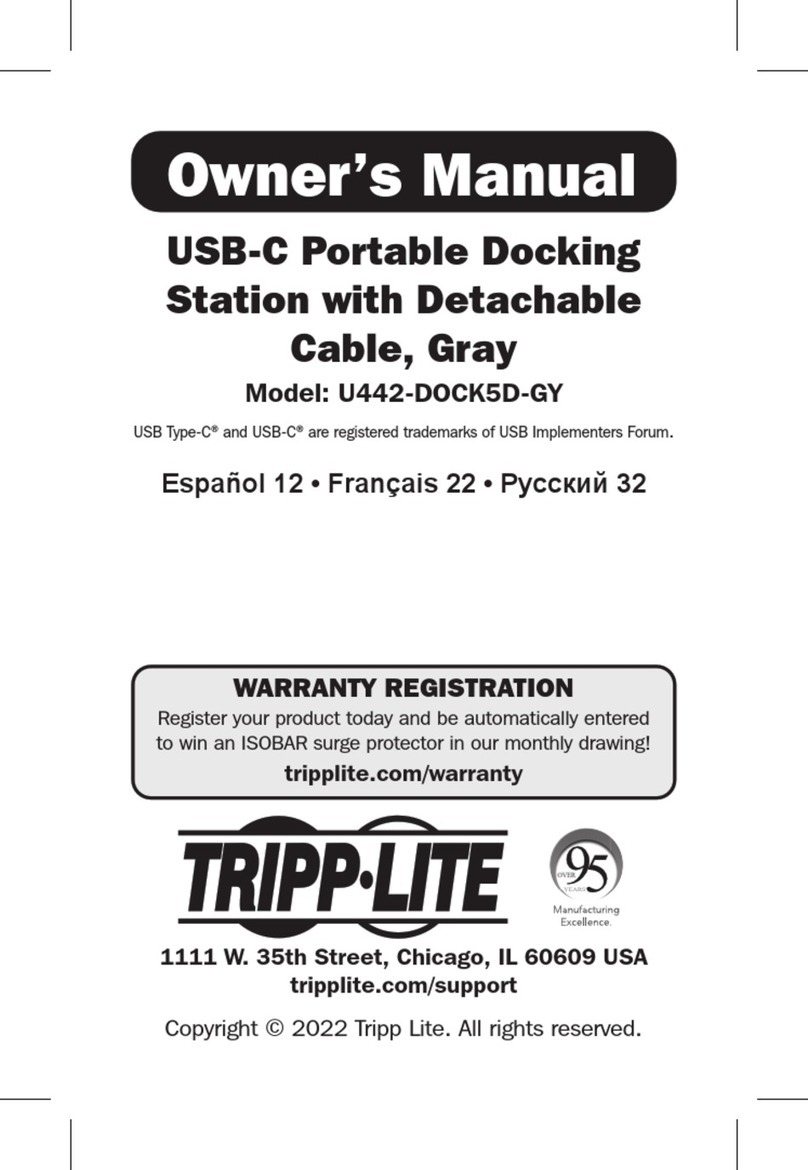Tripp Lite U442-DOCK5D-GY owner's manual