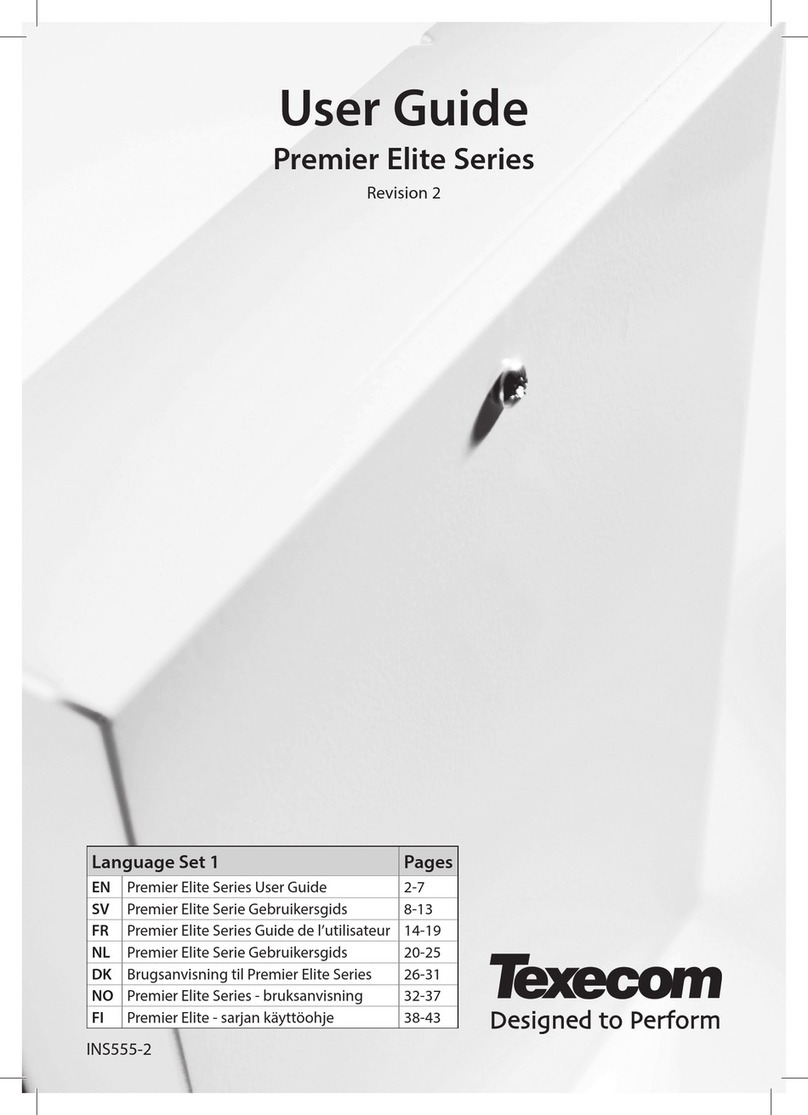 Texecom Premier Elite Series User manual