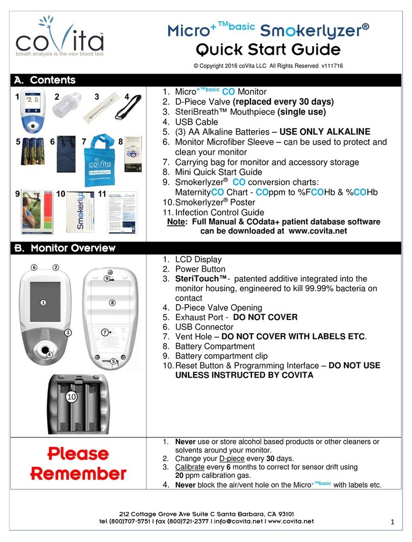 Covita Smokerlyzer Micro+ User manual