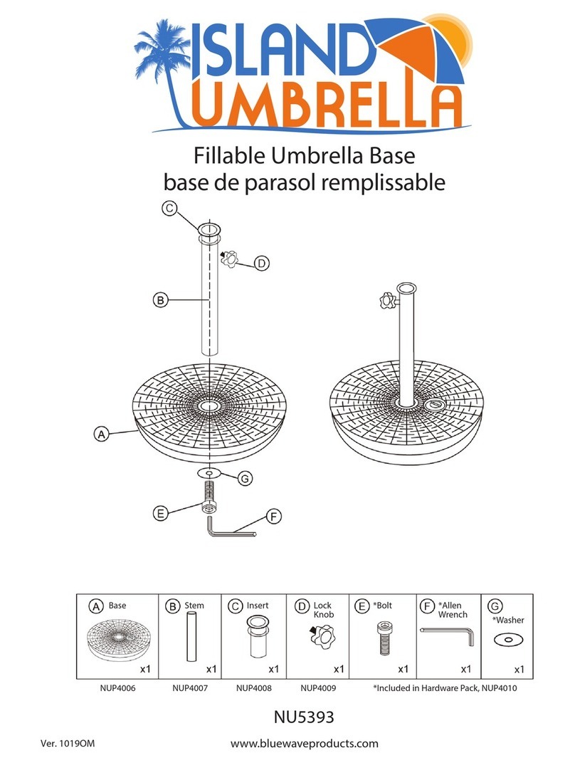 Island Umbrella NU5393 Assembly instructions