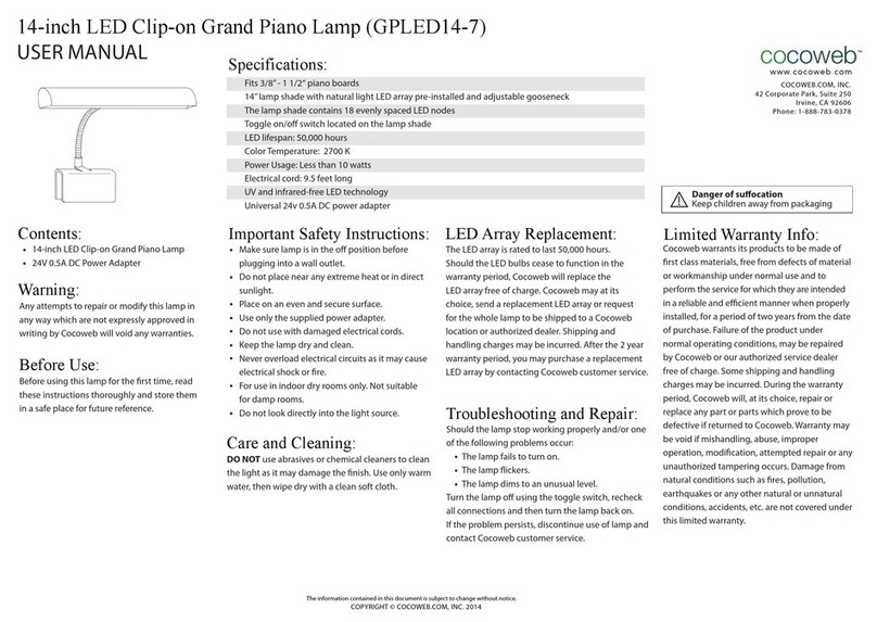 cocoweb GPLED14-7 user manual
