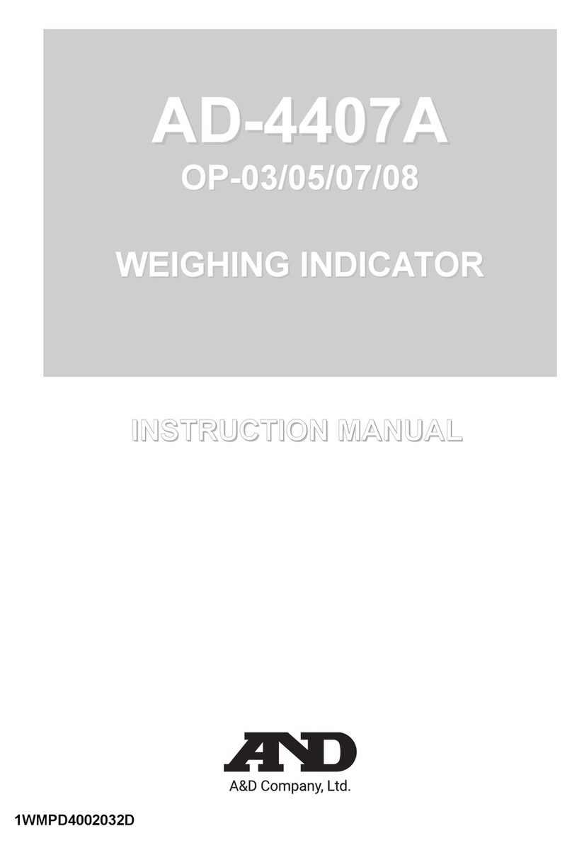A&D AD-4407A User manual