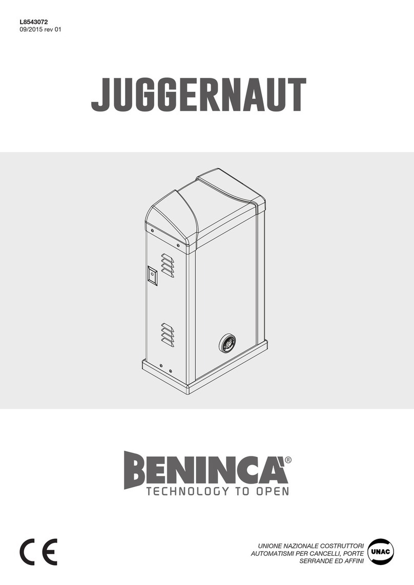 Beninca JUGGERNAUT User manual