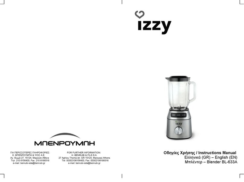 izzy BL-633A instruction manual