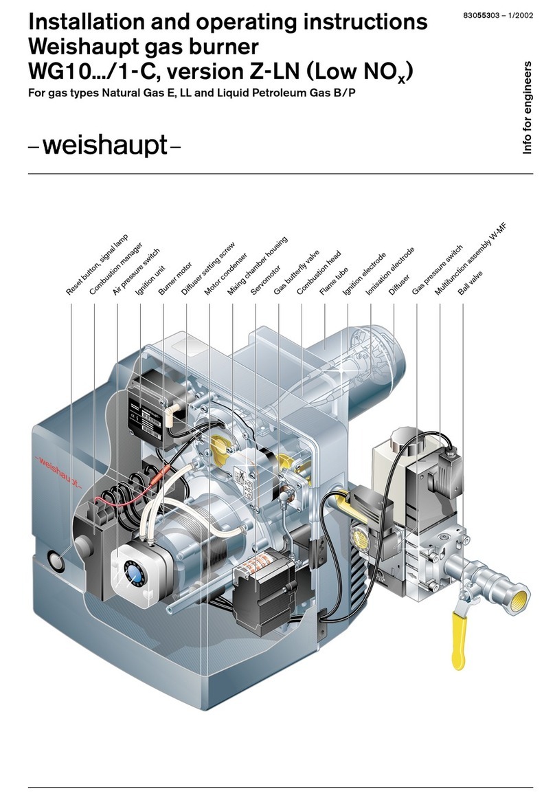Weishaupt WG10 1-C Series Installation and operating instructions