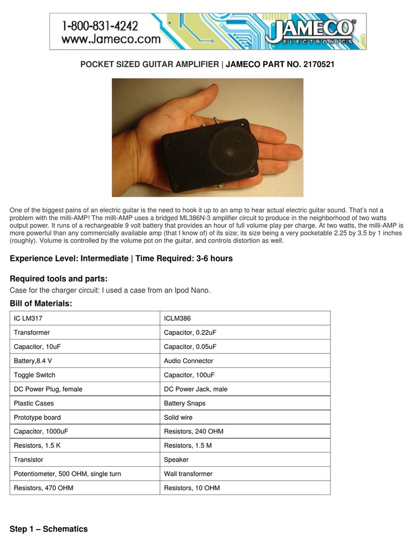 Jameco 2170521 manual