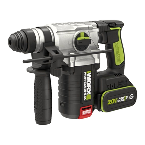 Worx Professional WU388 operating instructions
