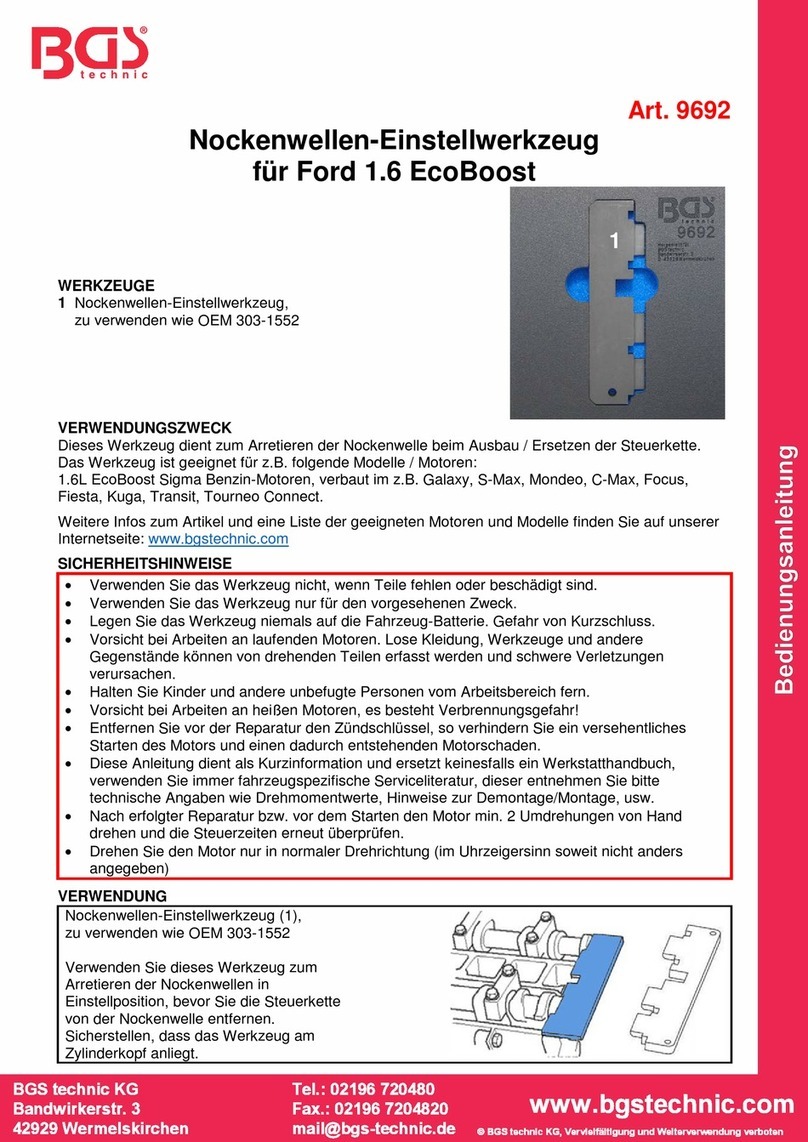 BGS technic 9692 instruction manual BGS technic 9692 instruction manual