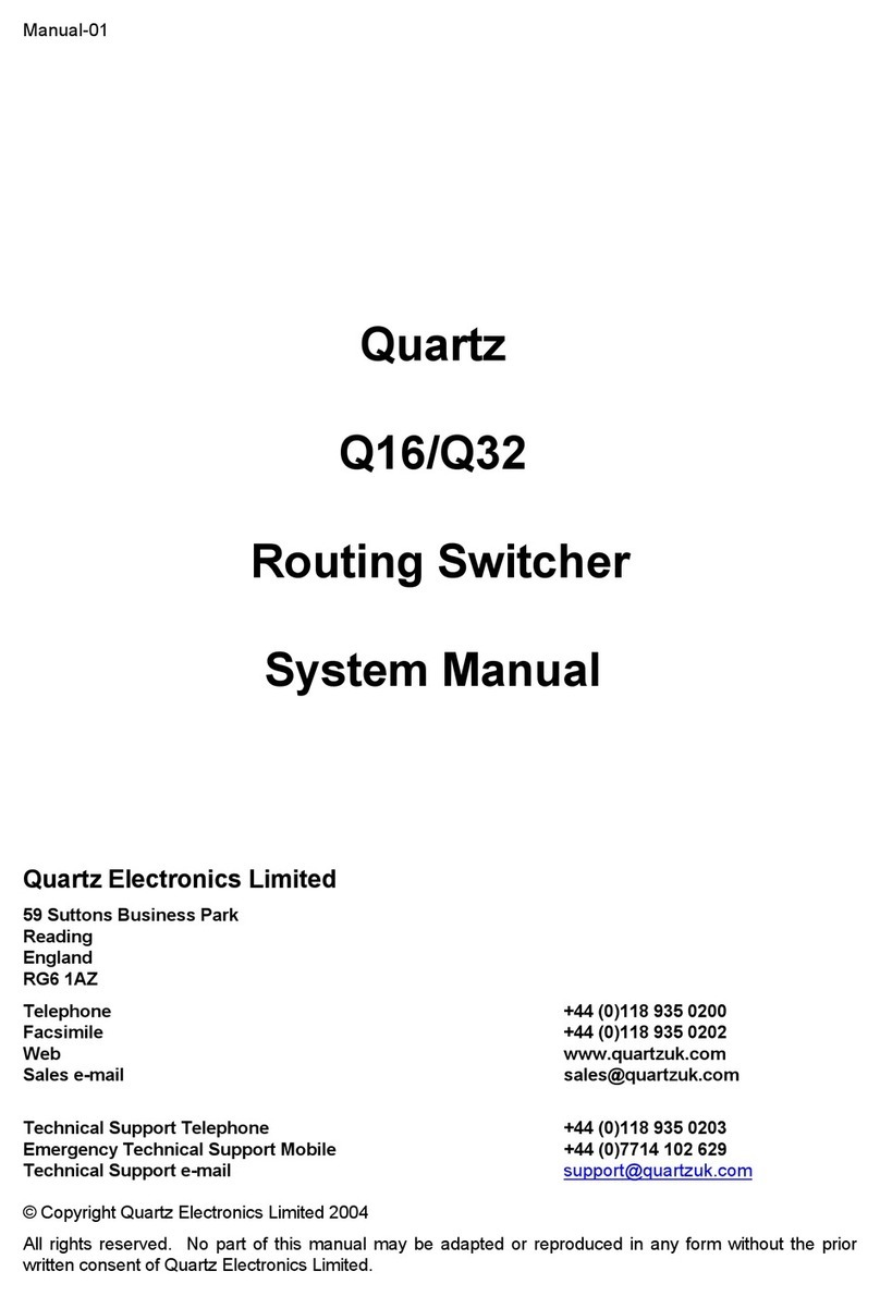 Quartz Q16 System manual
