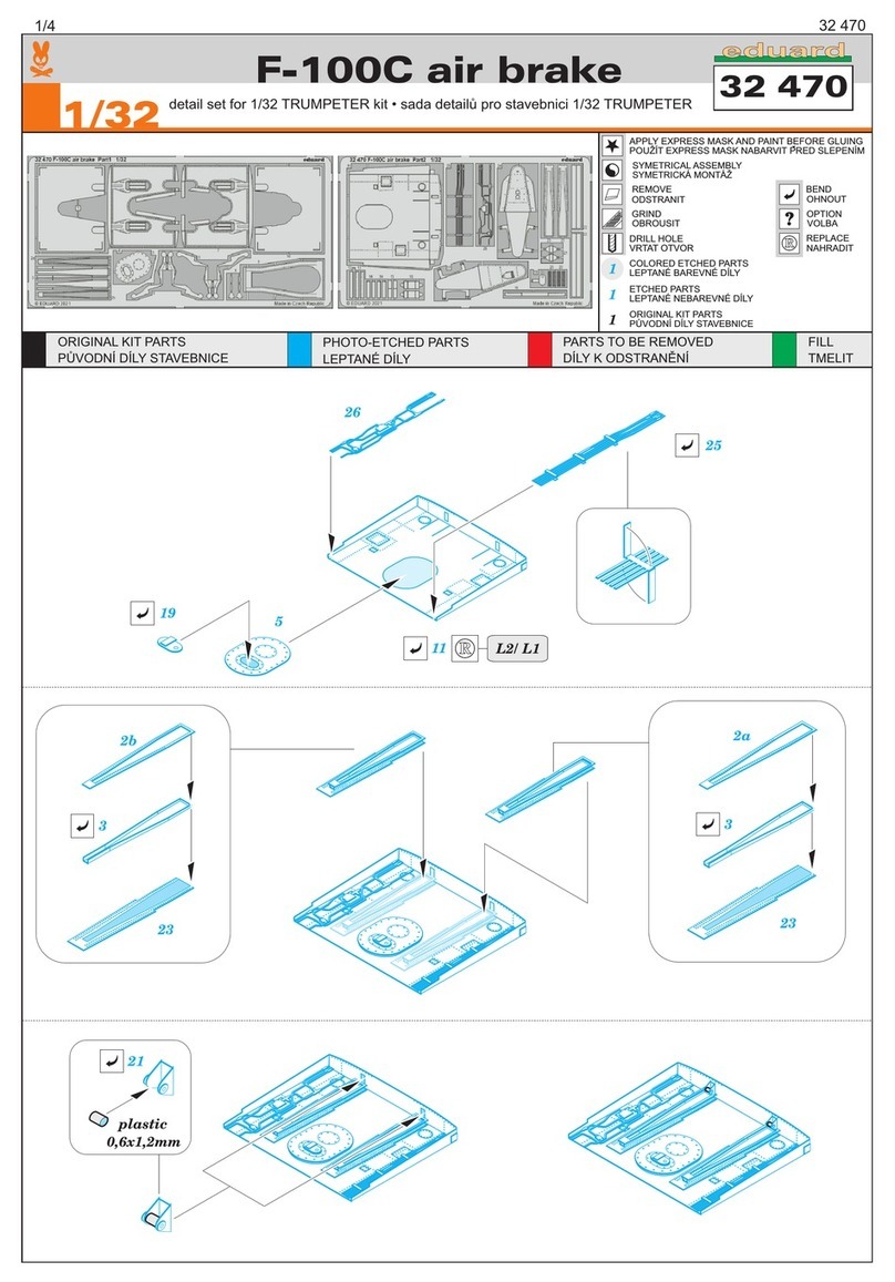 Eduard F-100C quick start guide