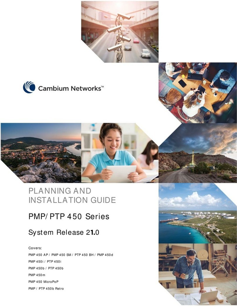 Cambium Networks PMP 450 Series User manual Cambium Networks PMP 450 Series User manual