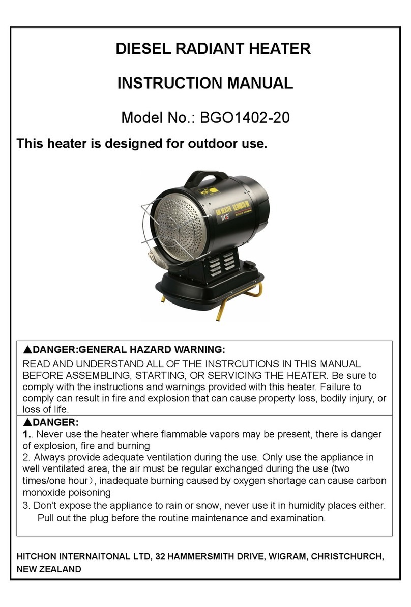 BGE BGO1402-20 instruction manual