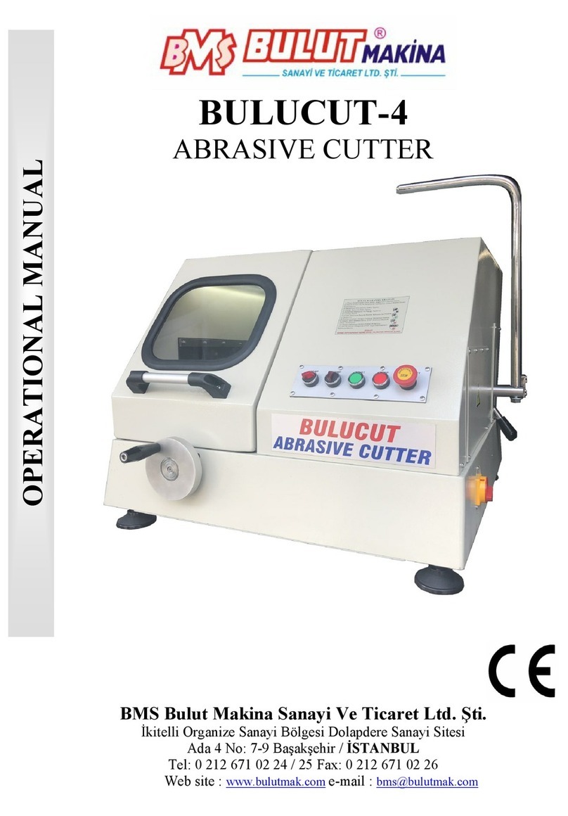 Bulut Makina BULUCUT-4 Operation manual