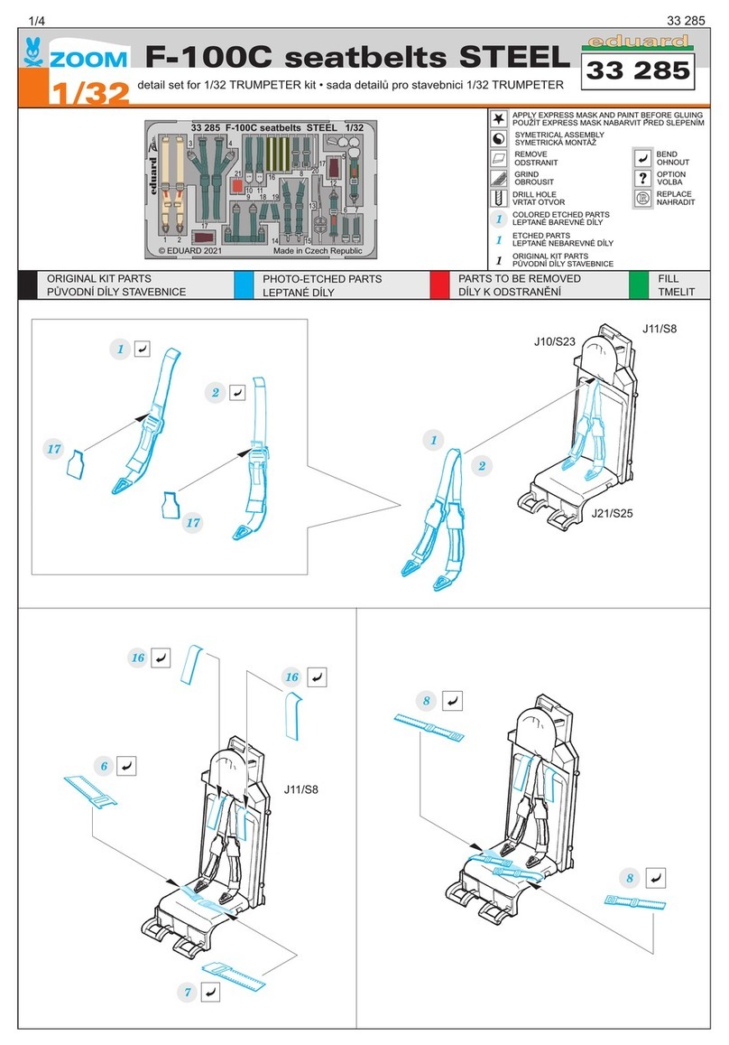 Eduard F-100C quick start guide