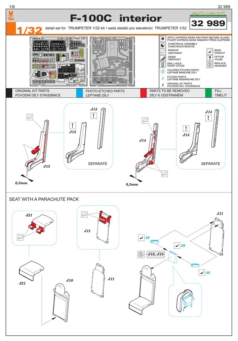 Eduard F-100C quick start guide