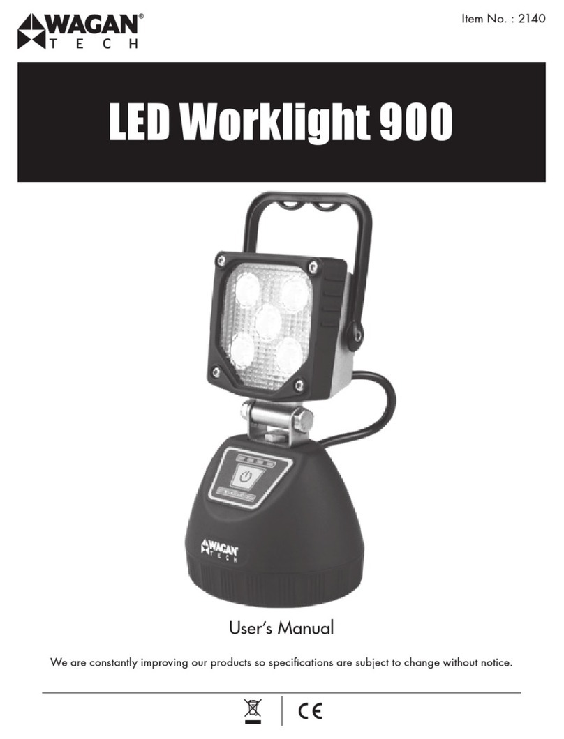 Wagan LED Worklight 900 User manual