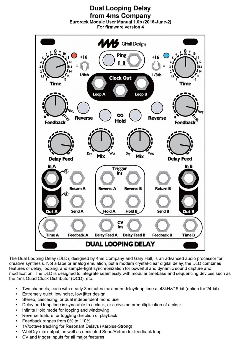 4ms Dual Looping Delay user manual