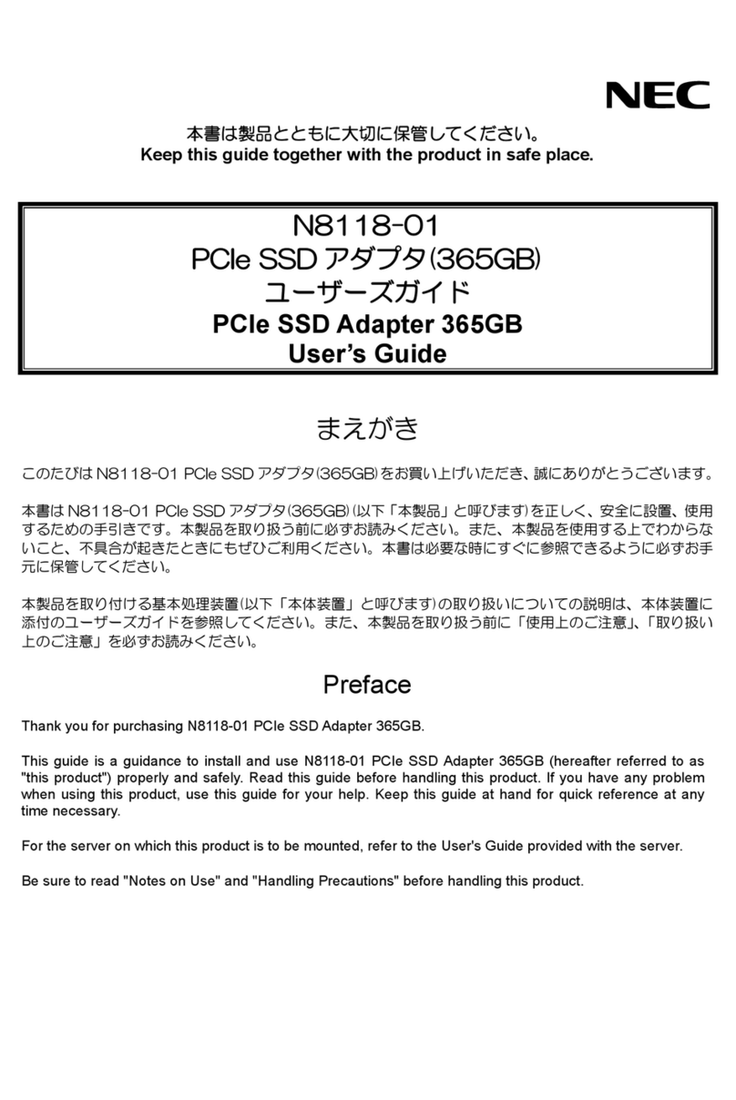 NEC N8118-01 User manual