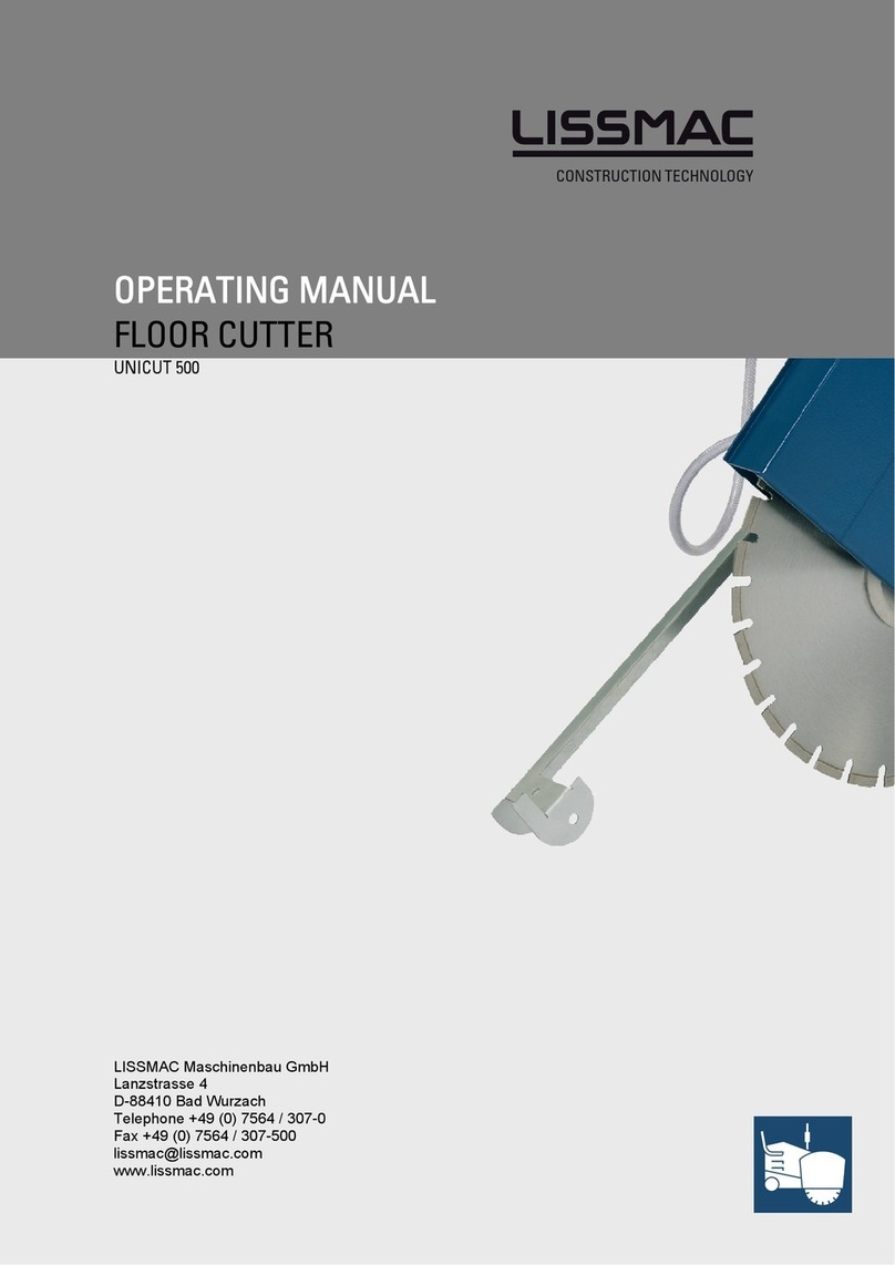 Lissmac UNICUT 500 User manual