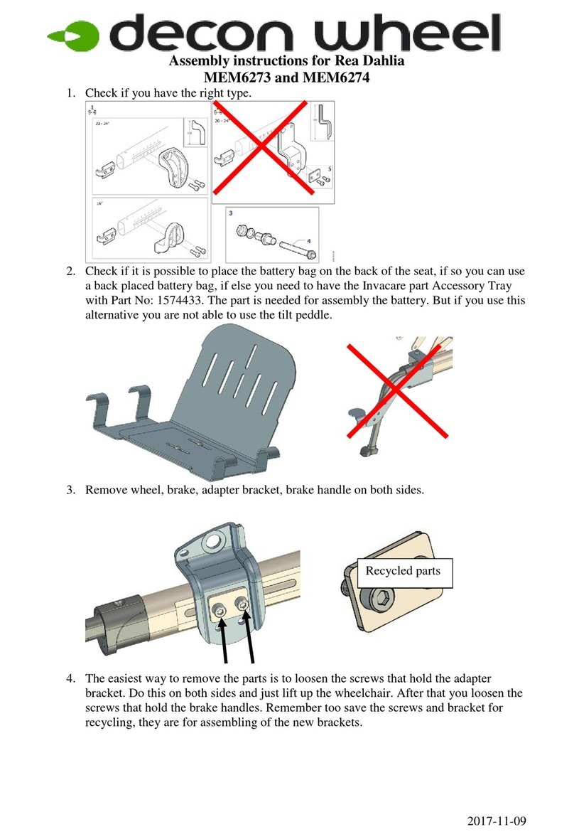 Decon wheel MEM6273 User manual