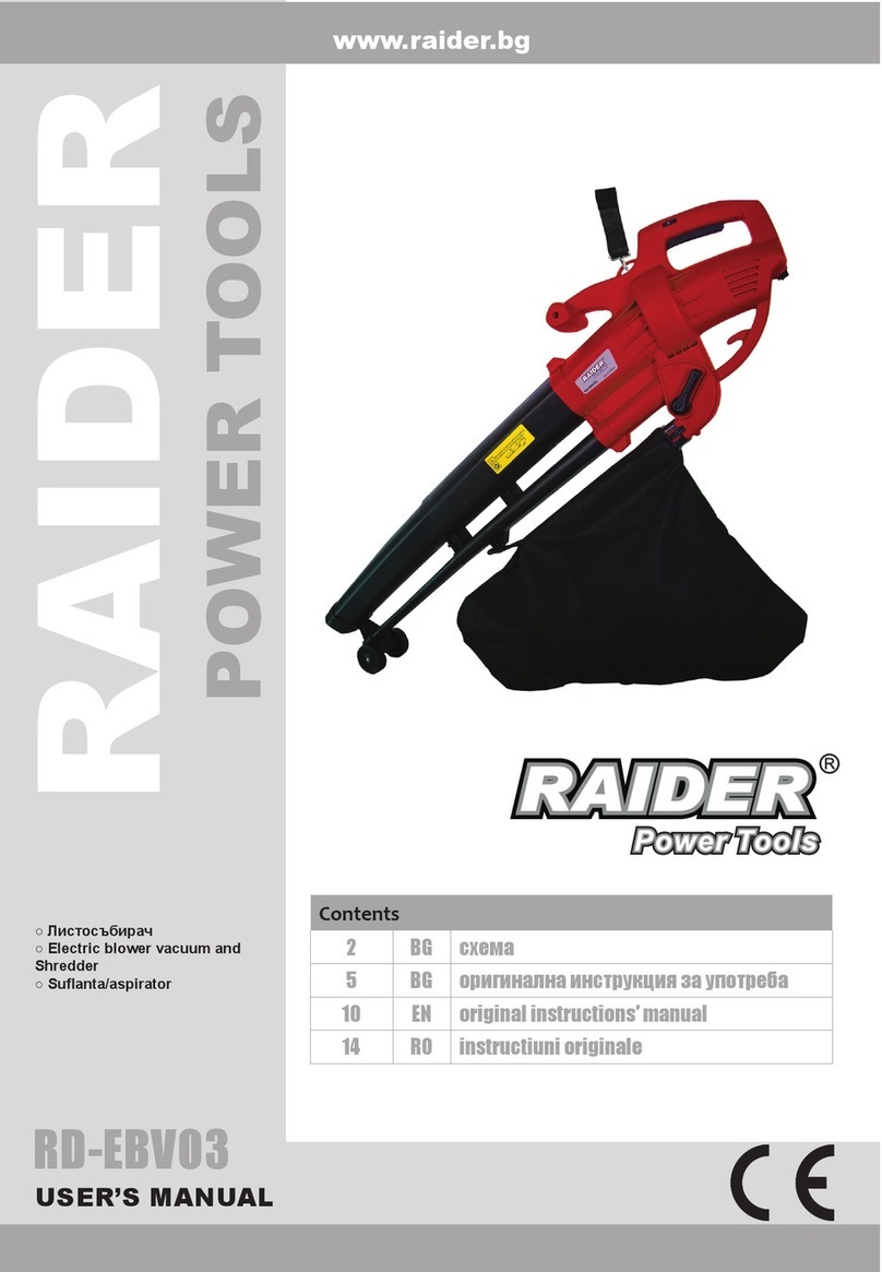 Raider RD-EBV03 owner's manual