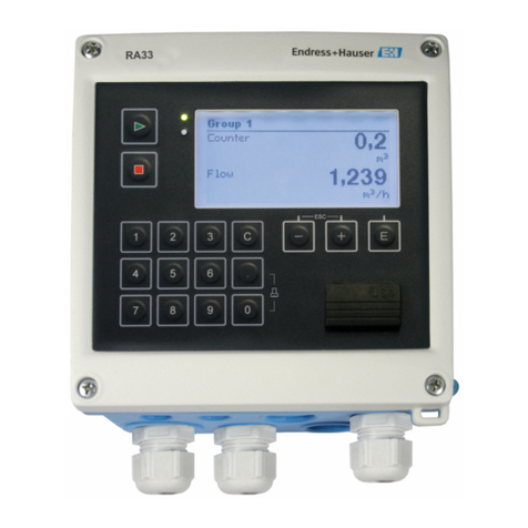 Endress+Hauser RA33 User manual