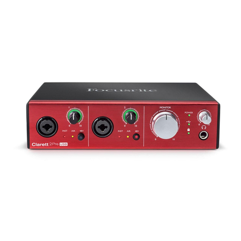 Focusrite Clarett 2Pre user guide