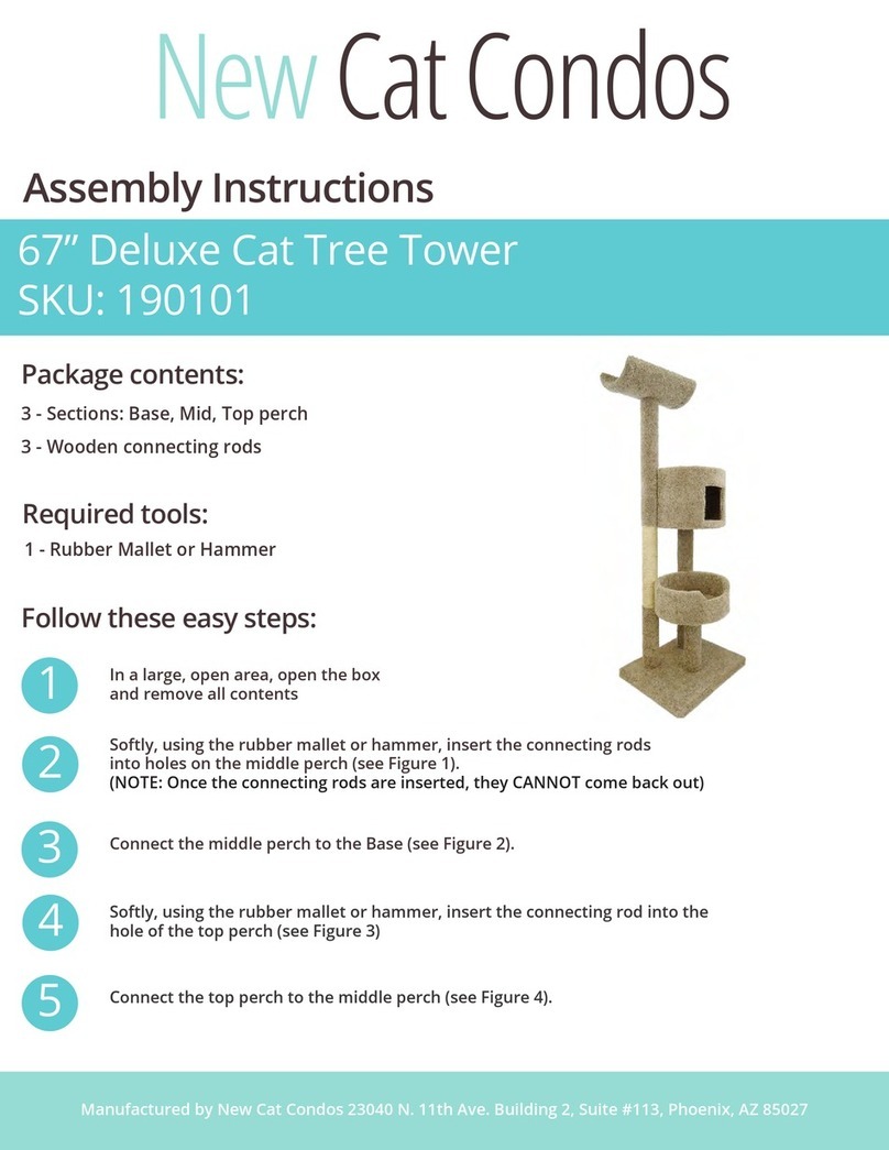 New Cat Condos 190101 Assembly instructions New Cat Condos 190101 Assembly instructions