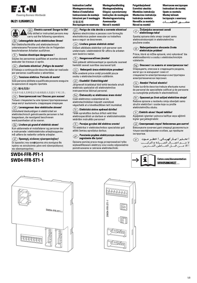 Eaton SWD4-FFR-PF1-1 Manual