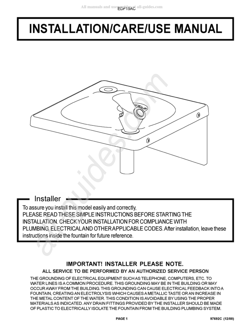 Elkay EDF15AC Installation manual