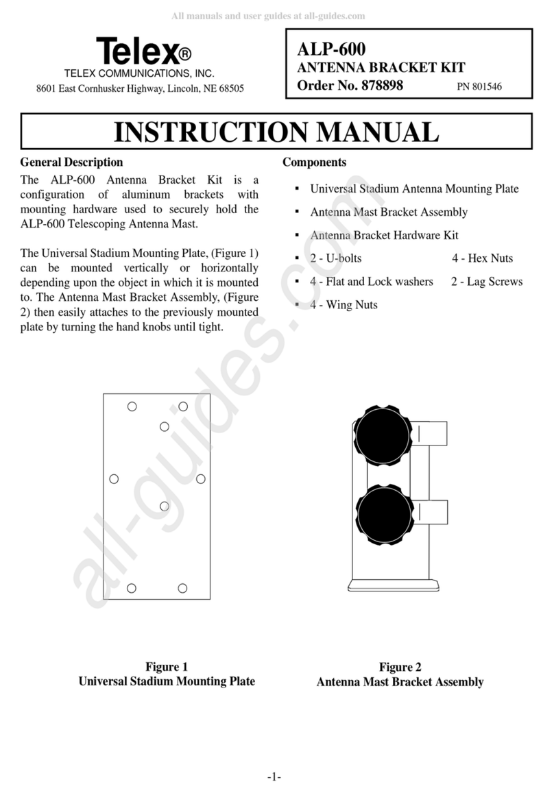 Telex ALP-600 User manual Telex ALP-600 User manual