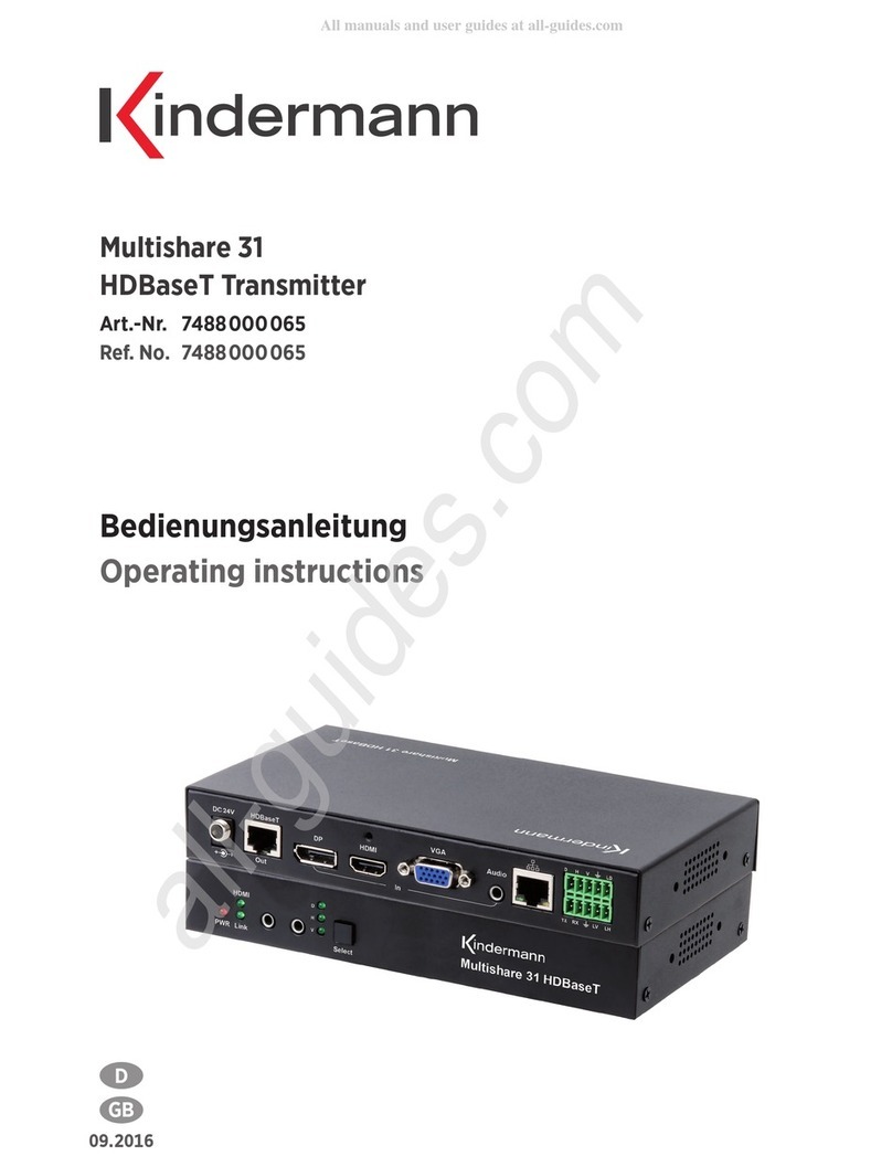 Kindermann Multishare 31 operating instructions