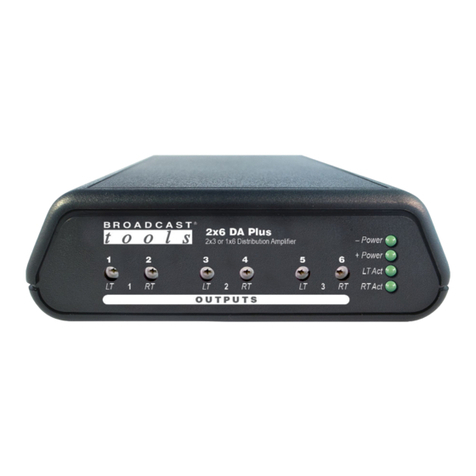 Broadcast Tools 2x6 DA Plus/RJ User manual