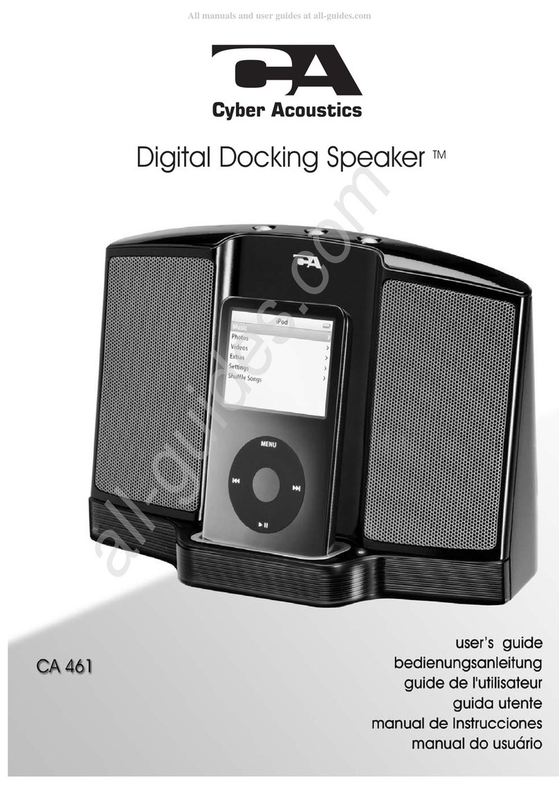 Cyber Acoustics CA-461 User manual