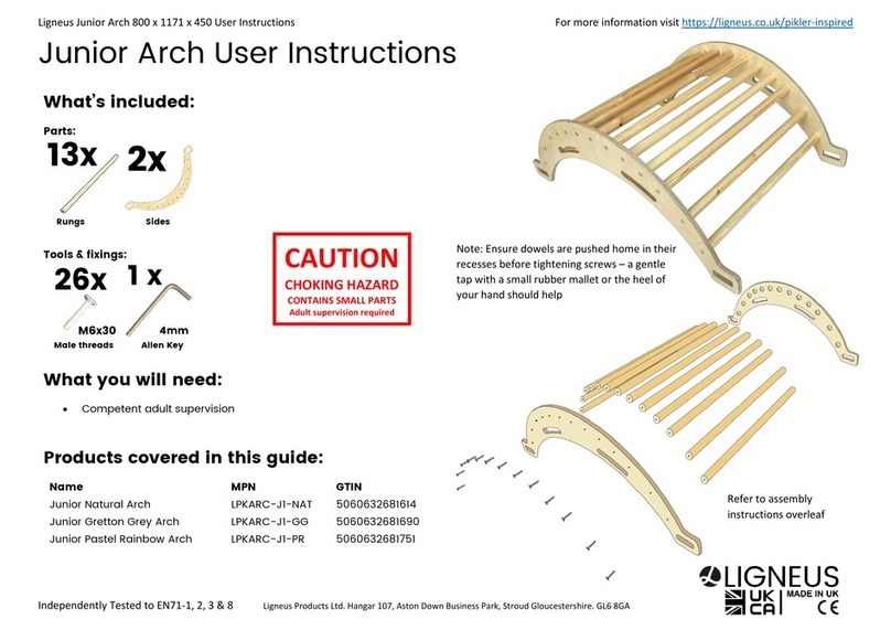LIGNEUS Junior Arch User instructions LIGNEUS Junior Arch User instructions