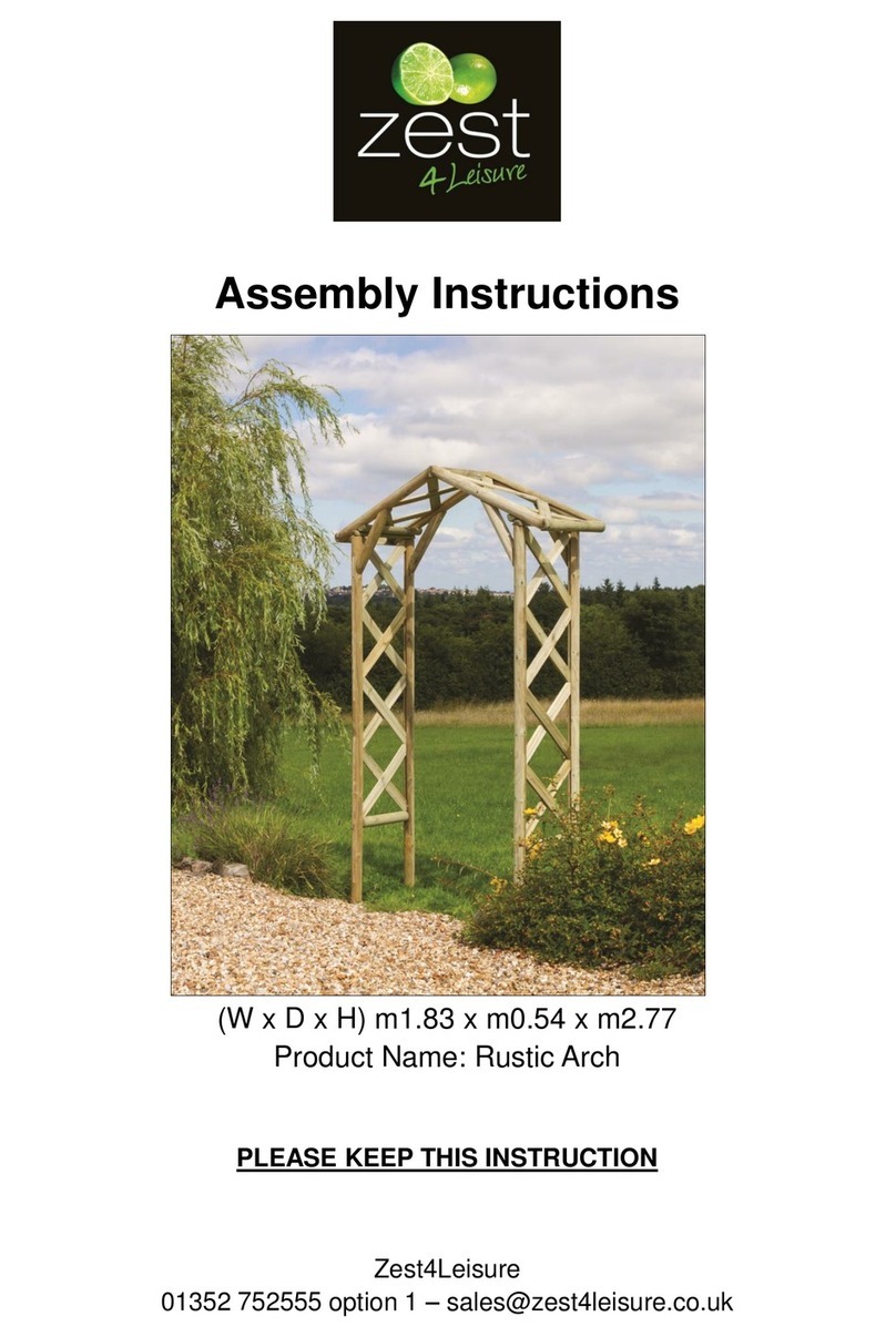 Zest 4 Leisure Rustic Arch User manual