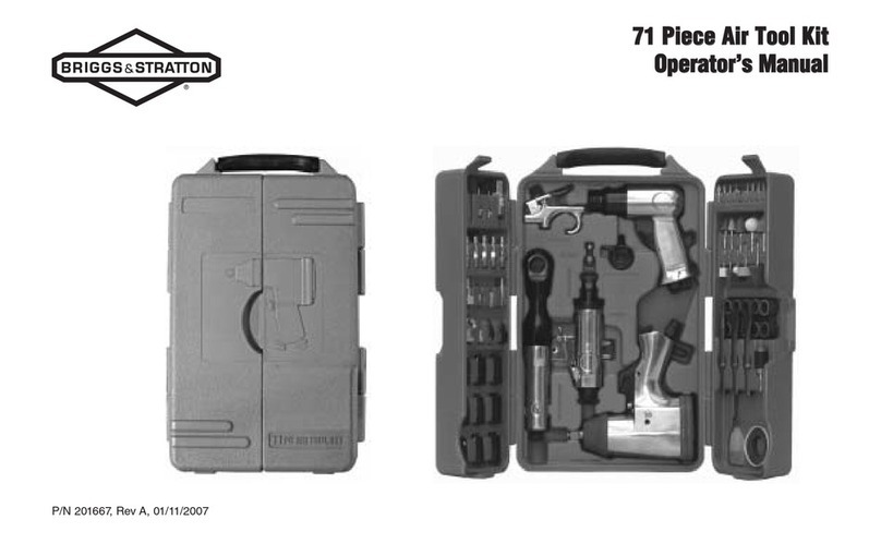 Briggs & Stratton 71 Piece Air Tool Kit User manual